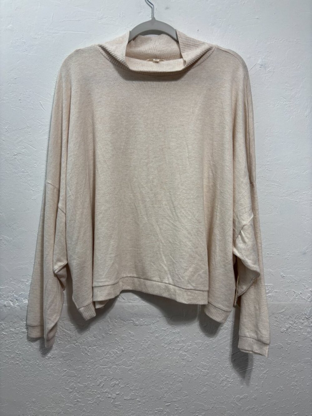 NWT Lucky Brand Women Cloud Soft Knit Mock Long Sleeve Pullover Sweater XXL